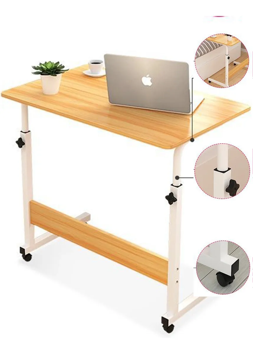 Mesa ajustable con rodines